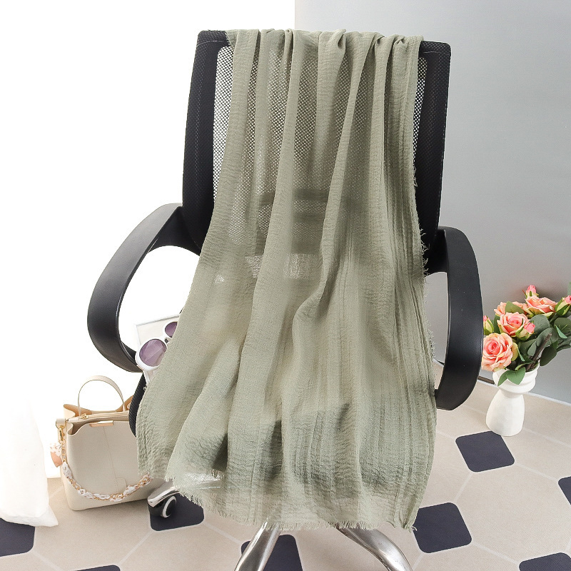 G245 Hijab de gasa suave y transpirable