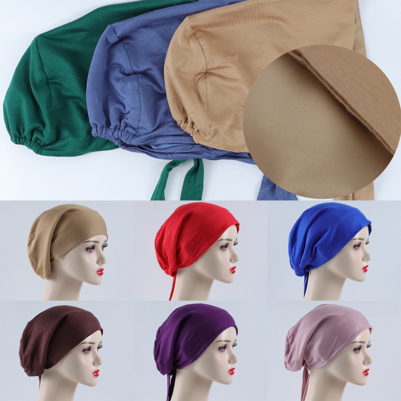 G384 Gorro Hijab elástico agradable para la piel