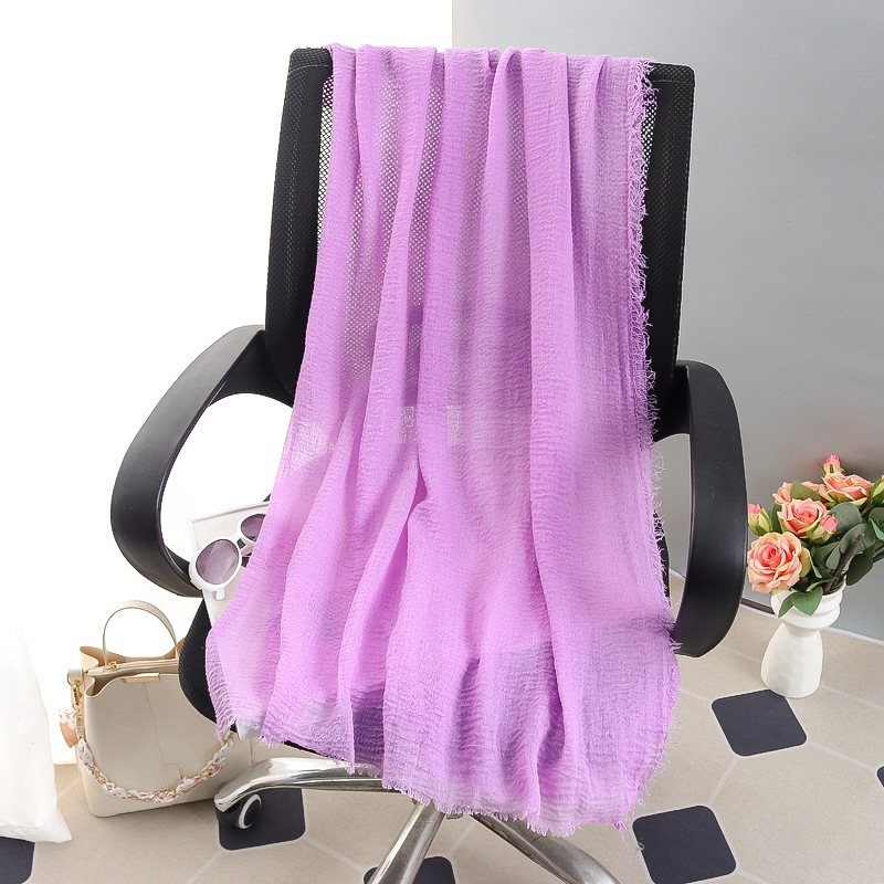 G245 Hijab de gasa suave y transpirable