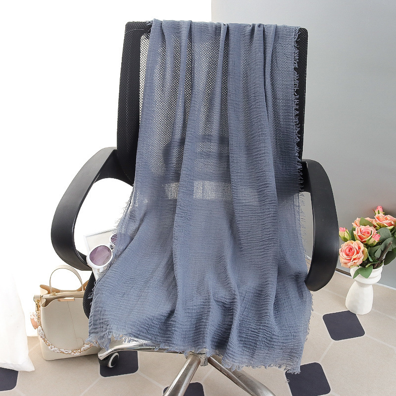 G245 Hijab de gasa suave y transpirable