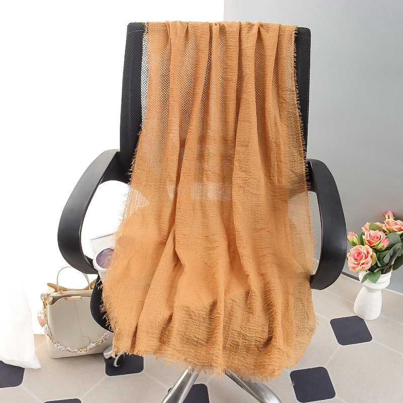 G245 Hijab de gasa suave y transpirable