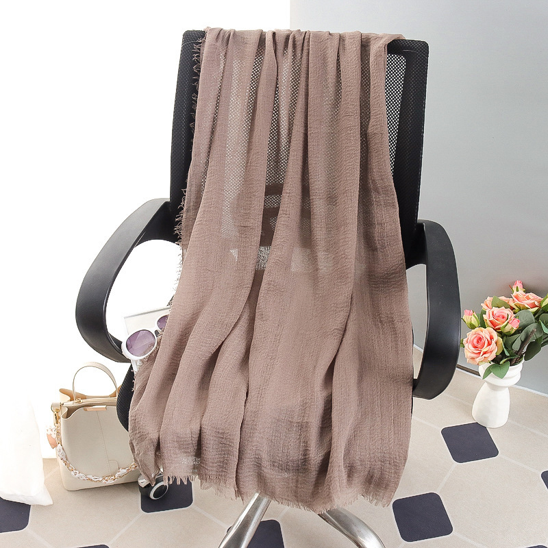 G245 Hijab de gasa suave y transpirable