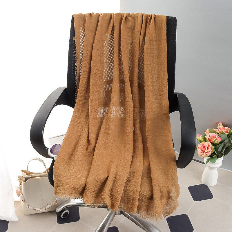 G245 Hijab de gasa suave y transpirable