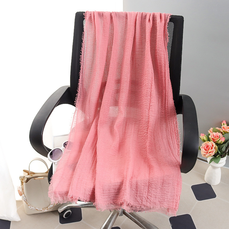 G245 Hijab de gasa suave y transpirable