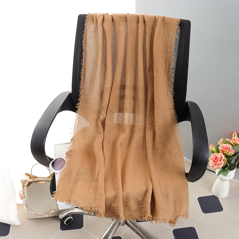 G245 Hijab de gasa suave y transpirable