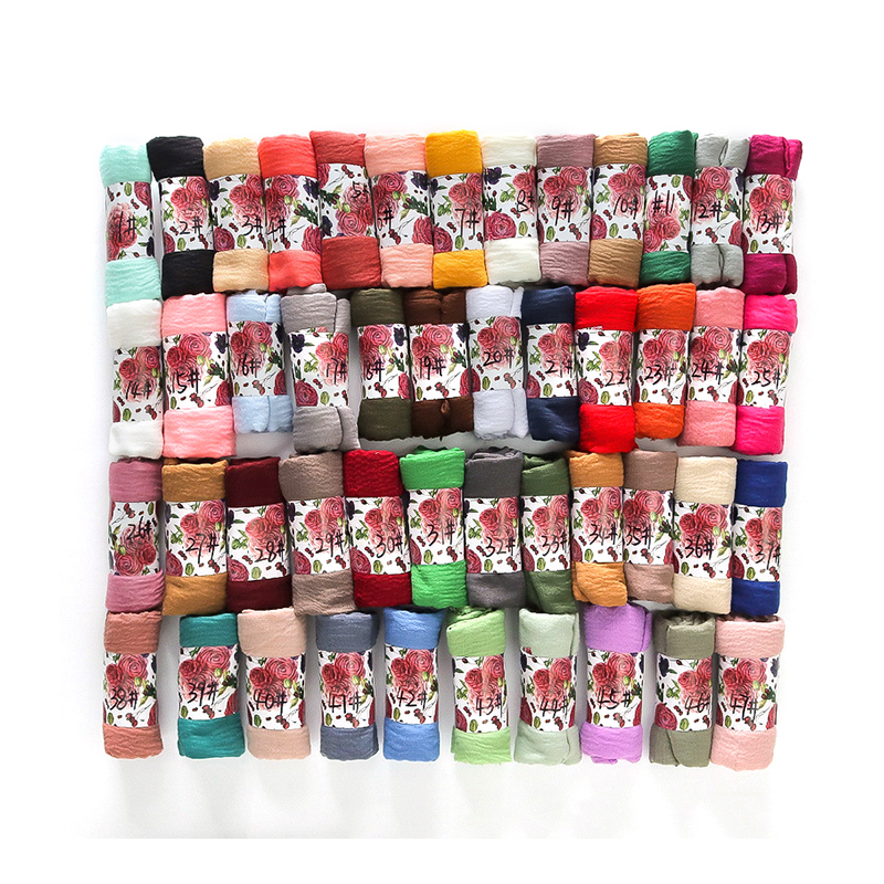 G245 Hijab de gasa suave y transpirable