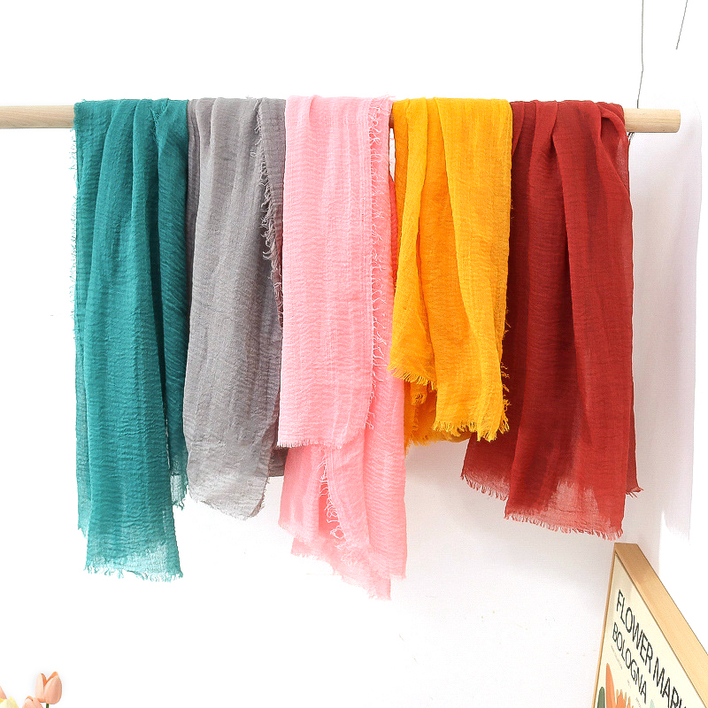 G245 Hijab de gasa suave y transpirable