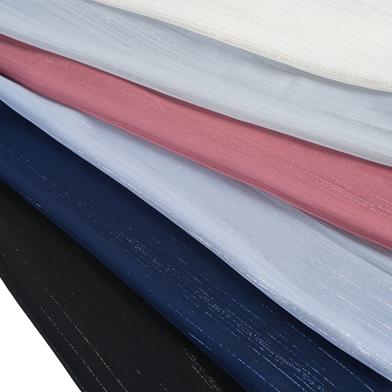 Crepe De Gasa De Seda Plata Irregular 75D