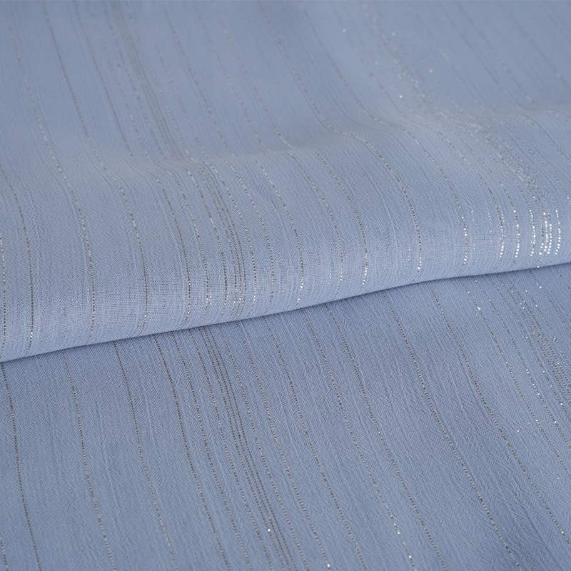 Crepe De Gasa De Seda Plata Irregular 75D