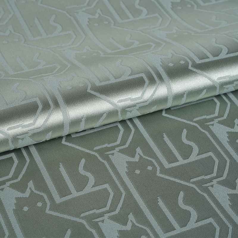 Cabezas de gato irregulares de satén elástico 75D