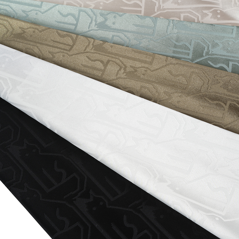 Cabezas de gato irregulares de satén elástico 75D