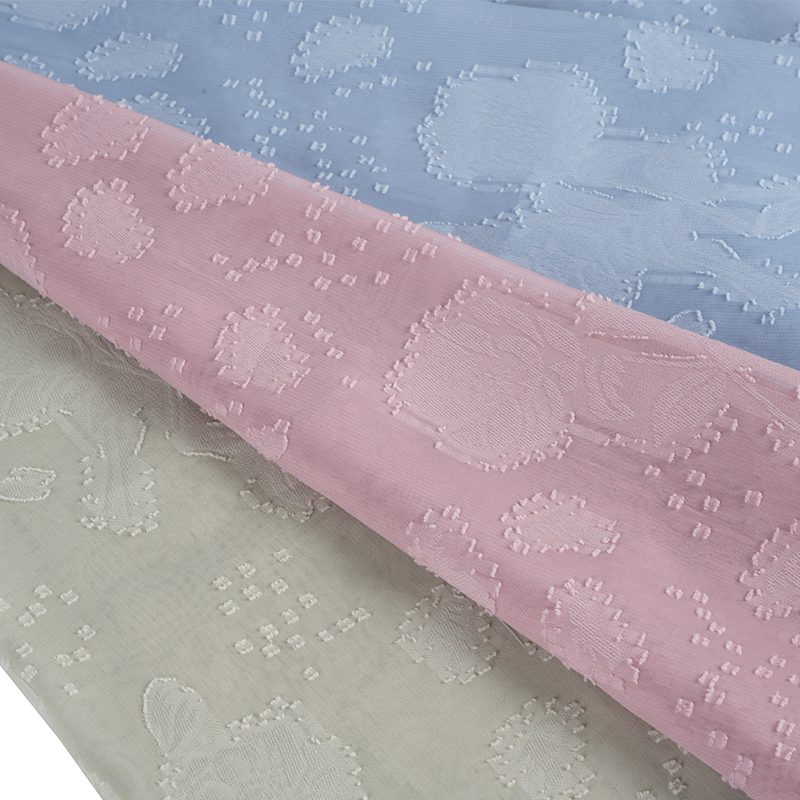 Tela Uragiri de seda con doble cabeza, flor cortada, rosa, baja elasticidad, 75d