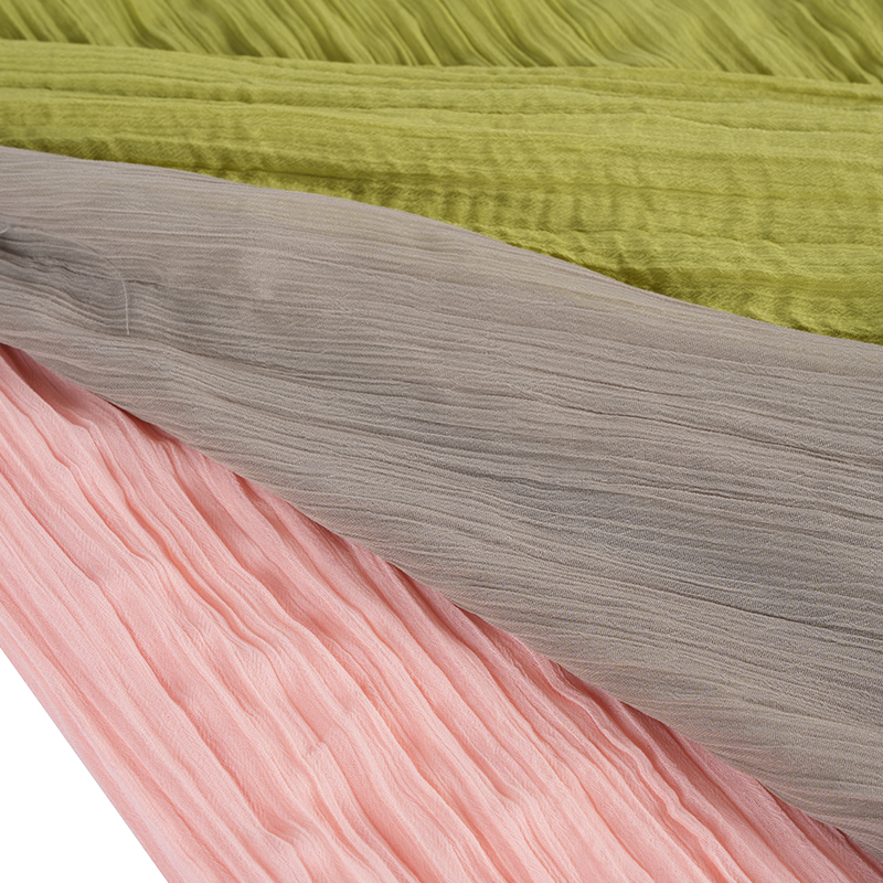 Telas plisadas de crepé de gasa 75d