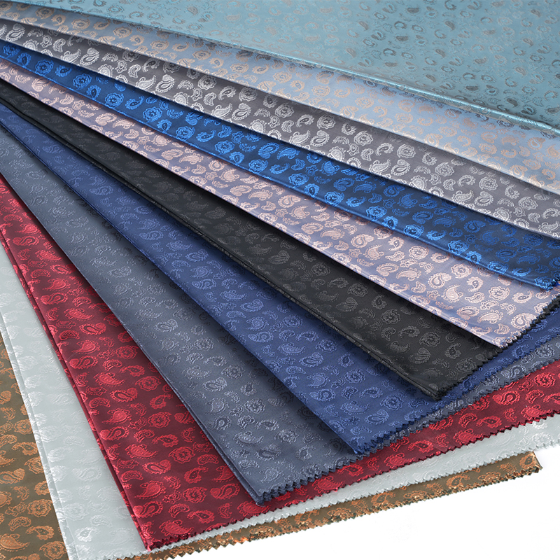 Jacquard de flor de anacardo catiónico de poliéster