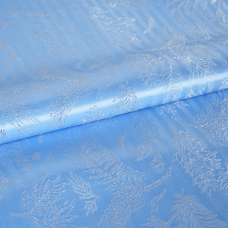 Tela jacquard de hoja de camisa roja fotovoltaica