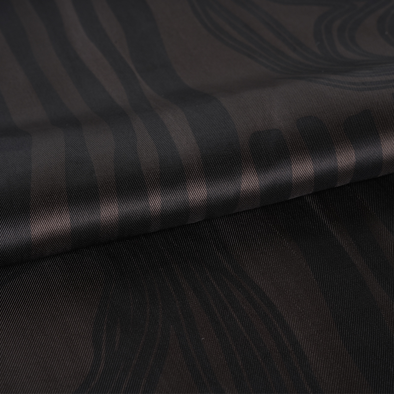 Tela con estampado de rayas de sarga de rayón 120D